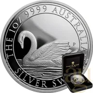 1 Unze Silbermünze Australien Schwan 2017 - polierte Platte