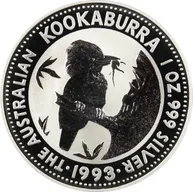 2 Unzen Silbermünze Australien Kookaburra 1993