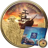 1 Unze Goldmünze EC8 Antigua & Barbuda - Rum Runner 2023 - coloriert
