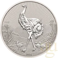 2 Unzen Silbermünze Australien Next Generation - Piedfort Emu 2024