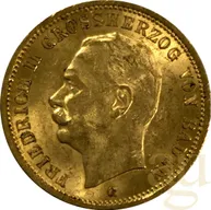 20 Mark Goldmünze Friedrich II Grossherzog von Baden