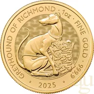 1 Unze Goldmünze Tudor Beasts Greyhound 2025