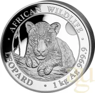 1 Kilogramm Silbermünze Somalia Leopard 2025