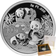 3 Gramm Platinmünze China Panda 2025 proof
