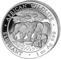 1 Unze Silbermünze Somalia Elefant 2013