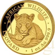 1 Unze Goldmünze Somalia African Wildlife Leopard 2025