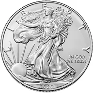 1 Unze Silbermünze American Eagle 2020