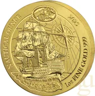1 Unze Goldmünze Ruanda Nautical Serie - HMS Victory 2025