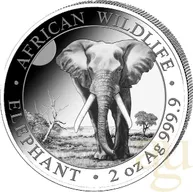 2 Unzen Silbermünze Somalia Elefant 2025