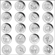 20 Jahre Kookaburra Jubiläums Silber-Set