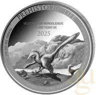 1 Unze Silbermünze Prehistoric Life II - Velociraptor 2025