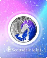 1 Unze Silbermünze Fiji Unicorn Celestra 2025 - coloriert