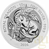 10 Unzen Silbermünze Tudor Beasts Royal Dragon 2026