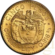 5 Pesos Goldmünze Kolumbien