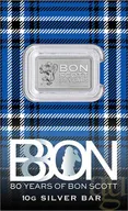 10 Gramm Silberbarren Perth Mint - Bon Scott