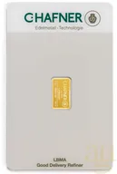0,5 Gramm Goldbarren C. Hafner