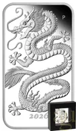 1 Unze Silbermünze Perth Mint Rectangular Dragon 2026 - polierte Platte