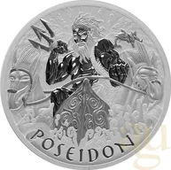 1 Unze Silbermünze Tuvalu - Gods of Olympus - Poseidon 2021