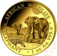 1 Unze Goldmünze Somalia Elefant 2026