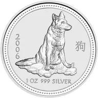 10 Kilogramm Silbermünze Australien Lunar I Hund 2006