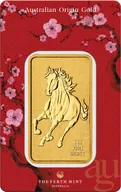 31,1 Gramm Goldbarren Perth Mint - Lunar Pferd