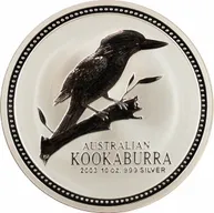 10 Unzen Silbermünze Australien Kookaburra 2003