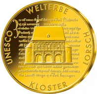 1/2 Unze Goldmünze -  100 Euro Kloster Lorsch 2014 (A)