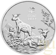 1 Kilogramm Silbermünze Australien Lunar III Ziege 2027