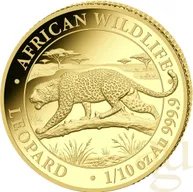 1/10 Unze Goldmünze Somalia African Wildlife Leopard 2026