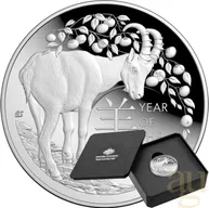 1 Unze Silbermünze Australien RAM Lunar Ziege 2027 Domed - Proof