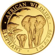 1 Unze Goldmünze Somalia Elefant 2015