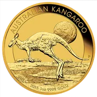 1 Unze Goldmünze Australien Känguru 2015
