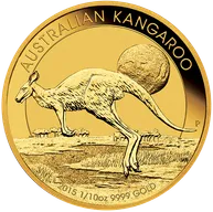 1/10 Unze Goldmünze Australien Känguru 2015