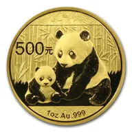 1/10 Unze Goldmünze China Panda 2012
