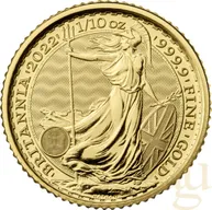 1/10 Unze Goldmünze Britannia 2022