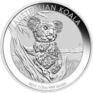1/2 Unze Silbermünze Australien Koala 2015