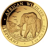 1 Unze Goldmünze Somalia Elefant 2010
