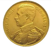 20 Francs Goldmünze Belgien Albert
