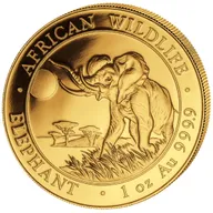1/10 Unze Goldmünze Somalia Elefant 2016