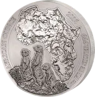 1 Unze Silbermünze Ruanda Erdmännchen 2016
