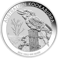 1 Kilogramm Silbermünze Australien Kookaburra 2016