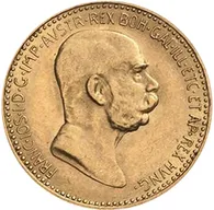 10 Kronen Goldmünze Österreich 1909 Originalstück