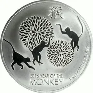 1 Unze Silbermünze Niue Affe 2016
