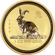 1/10 Unze Goldmünze Australien Lunar I Hase 1999