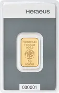 5 Gramm Goldbarren Heraeus