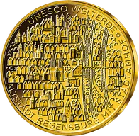 1/2 Unze Goldmünze - 100 Euro Regensburg 2016 (A)