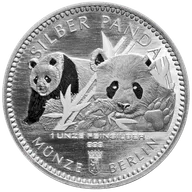 1 Unze Silber Panda 2016 Münze Berlin Round