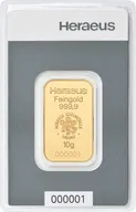 10 Gramm Goldbarren Heraeus