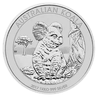 1 Kilogramm Silbermünze Australien Koala 2017