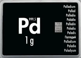 1 Gramm Palladiumbarren